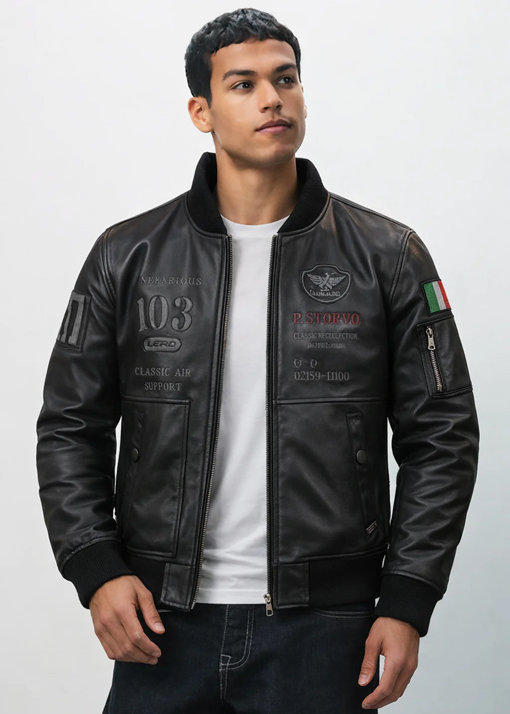 CHAQUETA BERLIN DE CUERO - ¡PRECIO ESPECIAL 50% OFF!