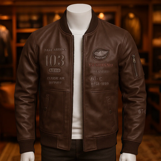CHAQUETA BERLIN DE CUERO - ¡PRECIO ESPECIAL 50% OFF!