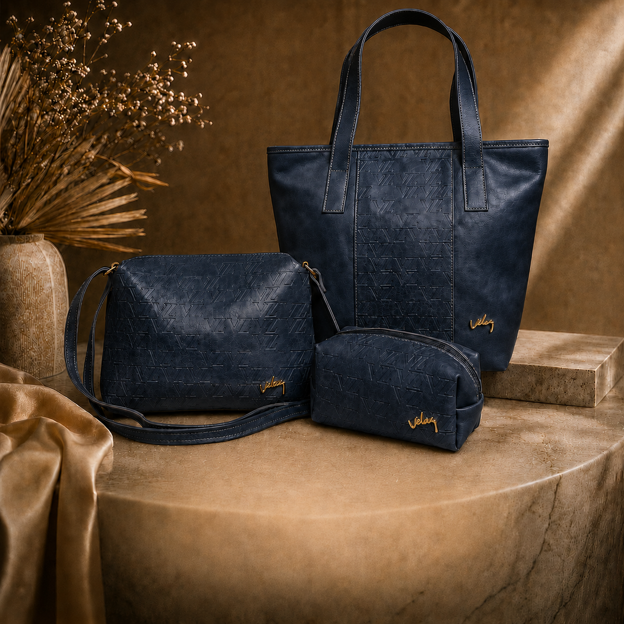 Trio Velez Dama en Cuero | ¡PRECIO ESPECIAL 80% OFF!